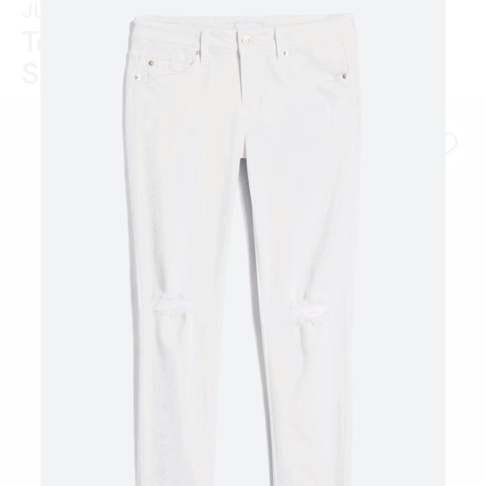 Just USA Teagan Distressed Scissor Hem Skinny Jean